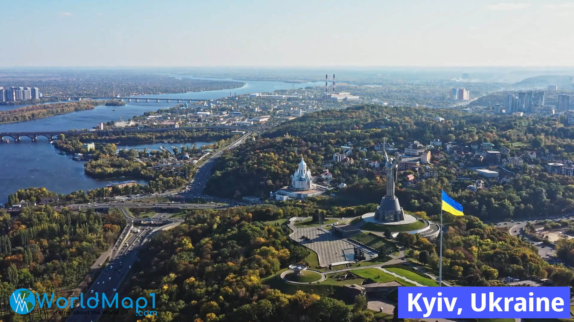 Kiev Havadan Görünümü Ukrayna